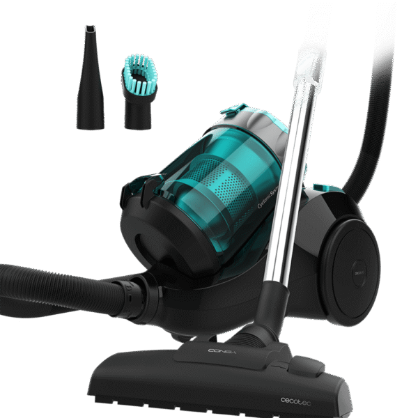 Imagen 2 Aspirador de trineo Conga Rockstar Multicyclonic de 800 W. Tecnología multiciclónica sin bolsa, depósito de 2,5 L y filtrado de alta eficiencia para tu hogar.