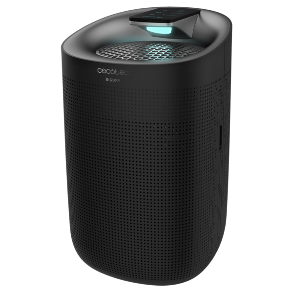 5615-Imagen-2 Imagen 2 Deshumidificador silencioso BigDry 3000 PureLight Black de Cecotec con extracción de 750 ml/día, depósito de 1 litro y triple proceso de filtración de aire.