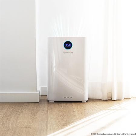 Imagen 3 Purificador de aire Cecotec TotalPure 2500 Connected de 20 W, CADR 260 m³/h y control Wi-Fi. Elimina partículas nocivas en estancias de hasta 65 m³ eficazmente.