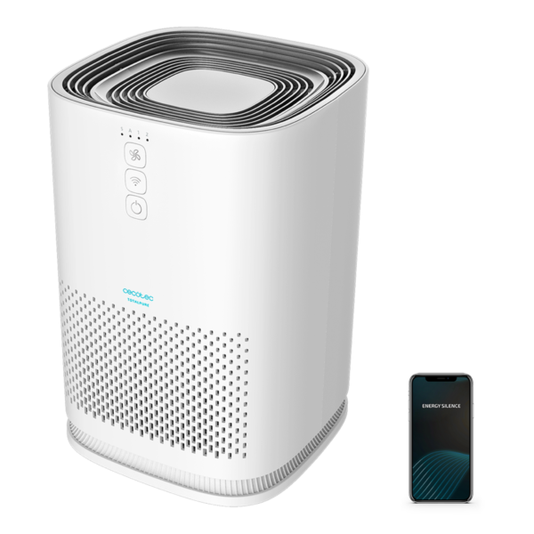 Imagen 2 Purificador de aire Cecotec TotalPure 1500 Connected con Wi-Fi, triple filtración y sensor PM 2.5. Limpieza eficiente para estancias de hasta 40 m³.