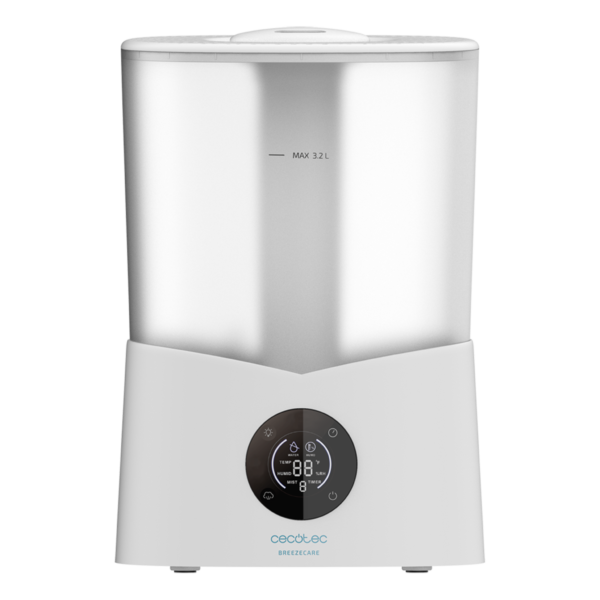 5631 Purificador de aire Cecotec TotalPure 1400 Style blanco con panel de control táctil superior y diseño cilíndrico