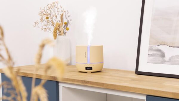 5643-Imagen-7 Imagen 7 Difusor de aromas de 500 ml con control por App, altavoz Bluetooth y pantalla LED. Humidificador ultrasónico con cobertura de 30 m² y temporizador de 12 horas.