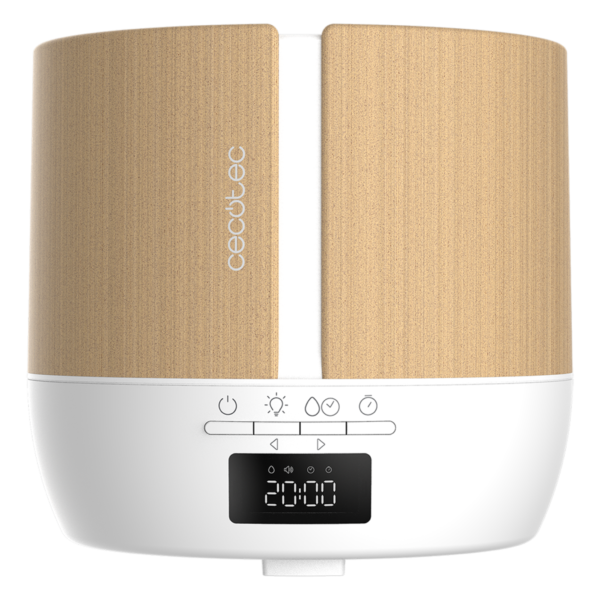 Imagen 3 Difusor de aromas PureAroma 550 Connected White Woody con 500 ml, altavoz Bluetooth, control por App y pantalla LED. Humidificador ultrasónico para 30 m².