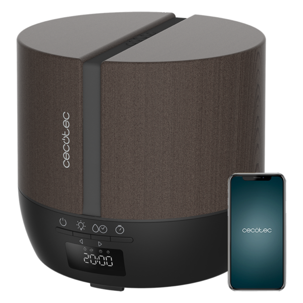 Purificador de aire Cecotec TotalPure 1400 Style blanco con panel de control táctil superior y diseño cilíndrico