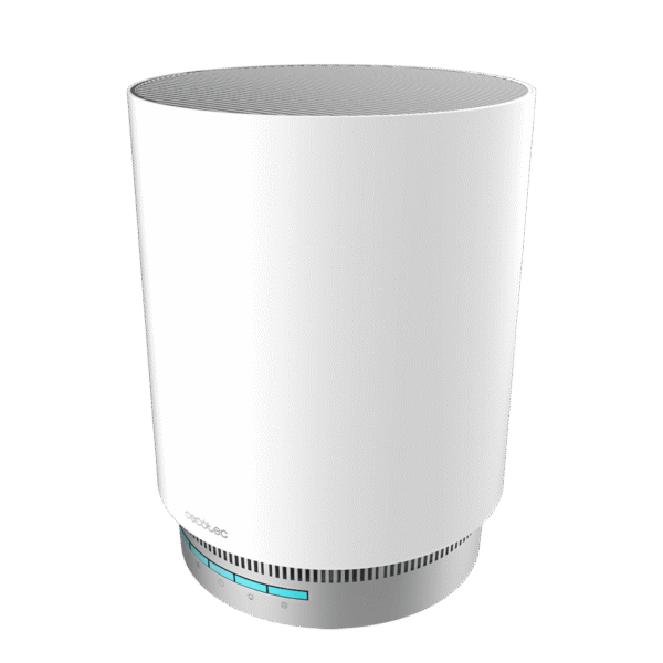 Purificador de aire Cecotec TotalPure 1400 Style blanco con panel de control táctil superior y diseño cilíndrico