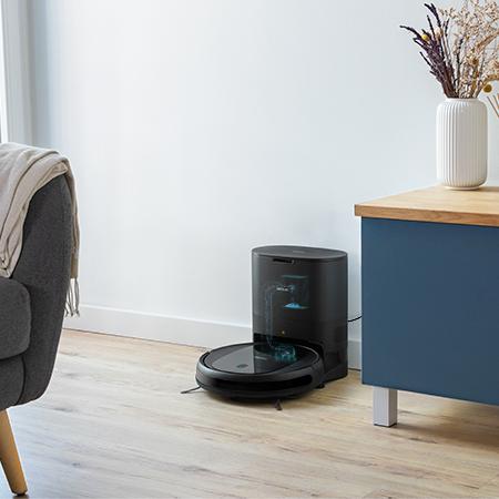 Imagen 2 Base de autovaciado Conga Home 2000 compatible con la serie 2290. Capacidad de 2 litros, vaciado automático y detección de bolsa para una limpieza higiénica.