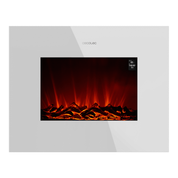 Imagen 3 Chimenea eléctrica de 26” con 2000 W, control WiFi y mando a distancia. Calienta estancias de 25 m² con efecto de llamas realistas LED ajustables.