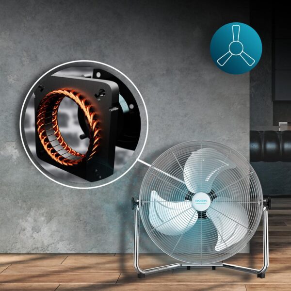 Imagen 5 Ventilador industrial EnergySilence 4100 Pro de 100 W con 3 aspas metálicas de 18 pulgadas, motor de cobre y 3 velocidades para una máxima ventilación potente.