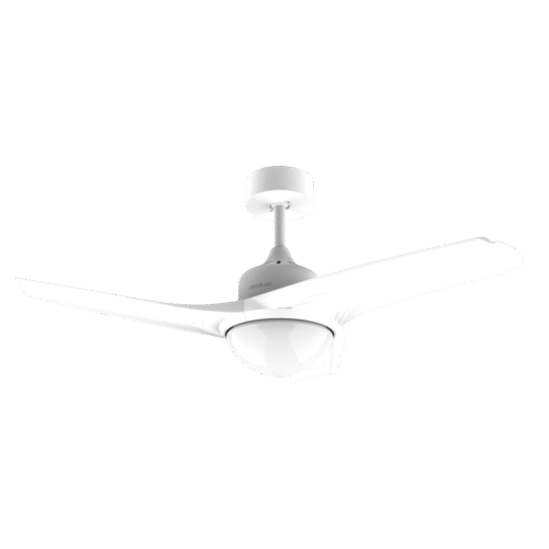 5942-Imagen-2 Imagen 2 Ventilador de techo de 106 cm con luz LED, motor de 49 W y 3 aspas. Incluye mando a distancia, temporizador y función verano-invierno para climatización.