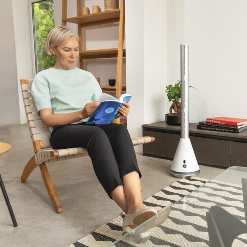 5991-Imagen-2 Imagen 2 Ventilador sin aspas EnergySilence 9850 Skyline Bladeless Pro con 35 W, motor DC, 9 velocidades y mando a distancia. Diseño elegante, seguro y ultra silencioso.