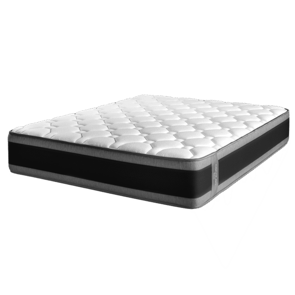 Vista frontal del Set de 6 cuchillos Cecotec Swiss Chef color negro con hojas de acero inoxidable y revestimiento cerámico en su caja original