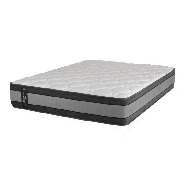 Vista frontal del Set de 6 cuchillos Cecotec Swiss Chef color negro con hojas de acero inoxidable y revestimiento cerámico en su caja original