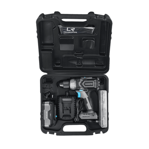 Imagen 2 Taladro atornillador CecoRaptor Perfect Drill 4020 Brushless Ultra con batería de 20V y 4000 mAh, motor sin escobillas, 46 Nm de torque y 2000 rpm de velocidad.