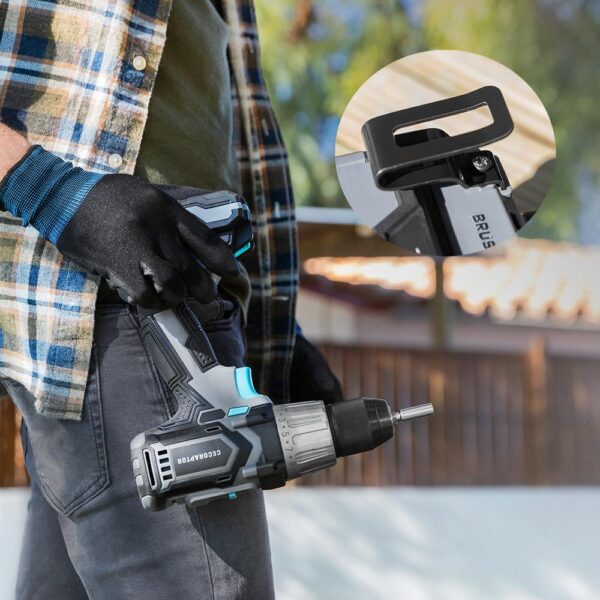 70001-Imagen-8 Imagen 8 Taladro atornillador CecoRaptor Perfect Drill 4020 Brushless Ultra con batería de 20V y 4000 mAh, motor sin escobillas, 46 Nm de torque y 2000 rpm de velocidad.