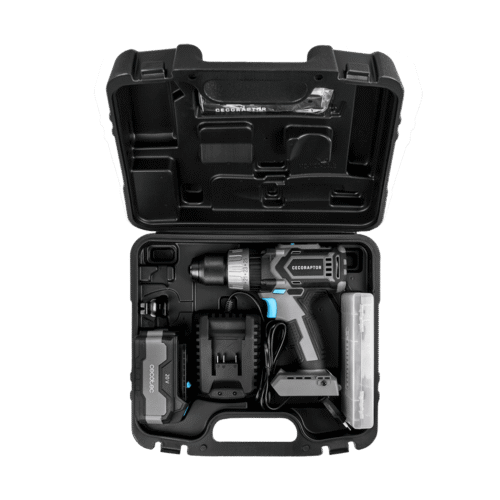 Imagen 2 Taladro percutor CecoRaptor Perfect Drill 4020 X-Treme de 20V con 50 Nm de torque y batería de 4000 mAh. Ideal para perforar y atornillar en diversos materiales.