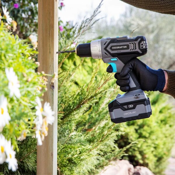 70007-Imagen-6 Imagen 6 Taladro atornillador CecoRaptor Perfect Drill 4020 Advance con batería 20V y 4000 mAh. Potencia de 46 Nm, 2 velocidades y portabrocas rápido de 13 mm.