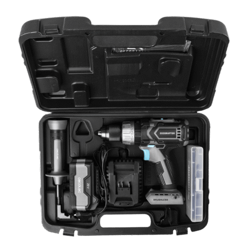 Imagen 2 Taladro percutor CecoRaptor 20V con motor Brushless, 2000 rpm y 30000 bpm. Potencia y durabilidad para perforar y atornillar en madera, metal y mampostería.