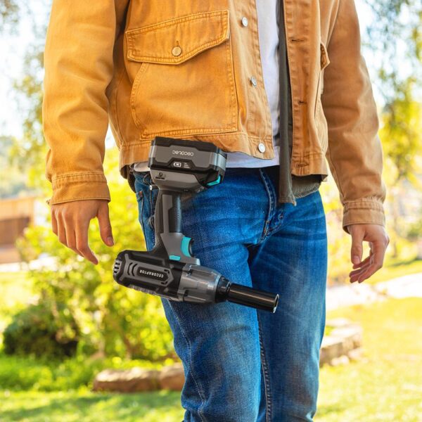 Imagen 7 Llave de impacto CecoRaptor Perfect Impact 4020 Ultra con 400 Nm de torque, batería 20V 4000mAh y 2300 rpm. Ideal para trabajos de alta potencia y precisión.