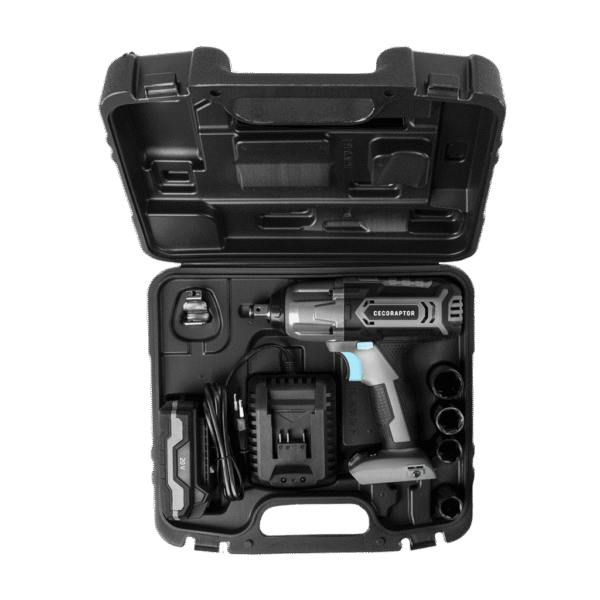 Imagen 2 Llave de impacto CecoRaptor Perfect Impact 2020 Ultra con 400 Nm, batería de 20V y 2000 mAh. Potencia y precisión para trabajos profesionales de atornillado.