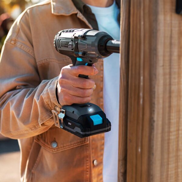 Imagen 6 Llave de impacto CecoRaptor Perfect Impact 2020 Ultra con 400 Nm, batería de 20V y 2000 mAh. Potencia y precisión para trabajos profesionales de atornillado.