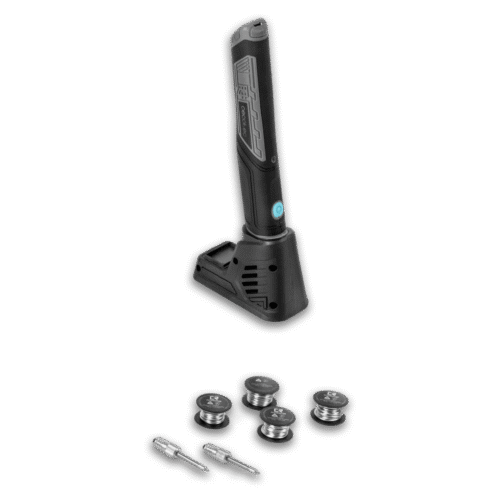 Imagen 2 Soldador inalámbrico CecoRaptor Perfect Solder 360 Advance de 4 V y 8 W. Alcanza 450 ºC en solo 20 segundos. Ideal para electrónica y reparaciones precisas.