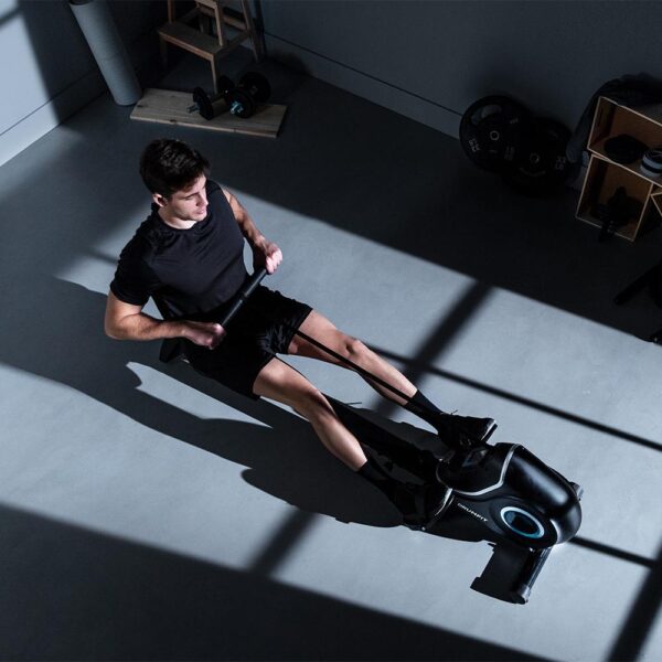 Imagen 3 Máquina de remo plegable DrumFit Rower 7000 Regatta con resistencia magnética de 10 niveles, volante de inercia de 7 kg, pantalla LCD y uso silencioso.