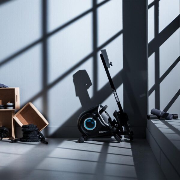 Imagen 8 Máquina de remo plegable DrumFit Rower 7000 Regatta con resistencia magnética de 10 niveles, volante de inercia de 7 kg, pantalla LCD y uso silencioso.