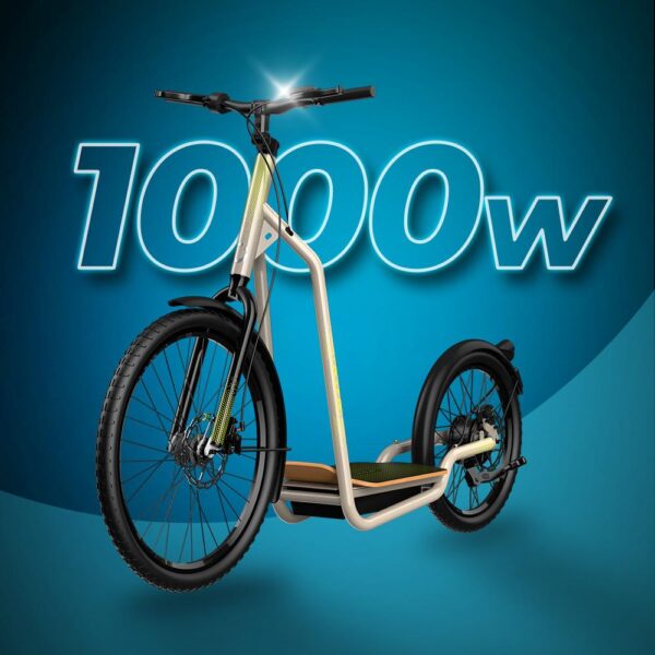Imagen 4 Bicinete Trotón de Cecotec con 1000W de potencia máxima y 45 km de autonomía. Supera pendientes del 15% y ofrece máxima estabilidad en trayectos urbanos.