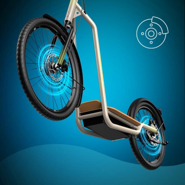 Imagen 7 Bicinete Trotón de Cecotec con 1000W de potencia máxima y 45 km de autonomía. Supera pendientes del 15% y ofrece máxima estabilidad en trayectos urbanos.