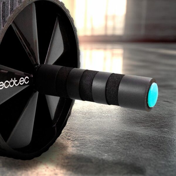 Imagen 5 Rueda abdominal Cecotec DrumFit AB Wheel ideal para ejercitar el core. Diseño con recubrimiento de goma, agarres antideslizantes y esterilla de goma EVA.
