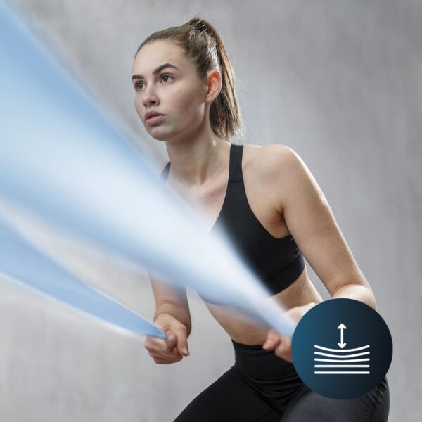 Imagen 6 Banda elástica DrumFit Elastiband de Cecotec. Diseñada con 8 niveles de resistencia para adaptar tus estiramientos y entrenamientos. Resistente y duradera.