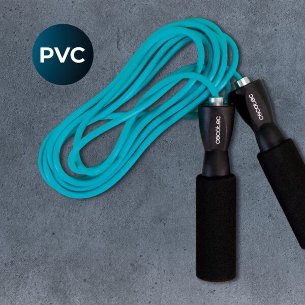 7129-Imagen-7 Imagen 7 Cuerda para saltar Cecotec DrumFit Jump Rope de PVC. Cuenta con agarres ergonómicos antideslizantes y sistema Smooth Bearing para un movimiento fluido.
