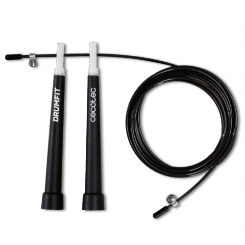 Imagen 2 Comba de velocidad profesional DrumFit Speed Jump Rope de Cecotec. Diseñada con rodamientos de alta precisión y cable ajustable para entrenamientos intensos.