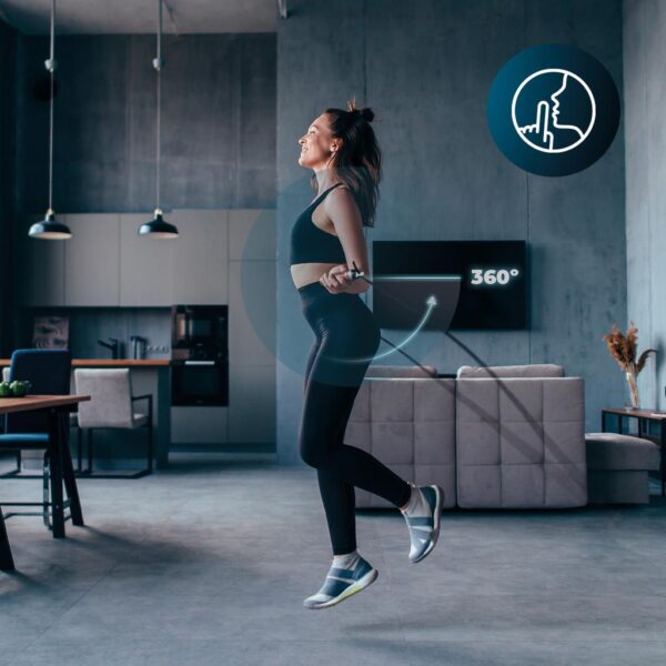 Imagen 5 Comba de velocidad profesional DrumFit Speed Jump Rope de Cecotec. Diseñada con rodamientos de alta precisión y cable ajustable para entrenamientos intensos.