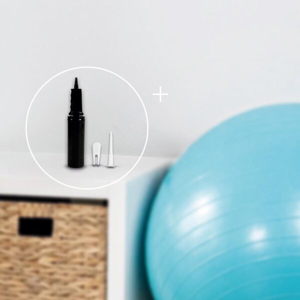 Imagen 7 Pelota de fitness DrumFit 65 Fitball de Cecotec con 65 cm de diámetro. Accesorio ideal para rutinas de yoga, pilates, estiramientos y trabajo de core.