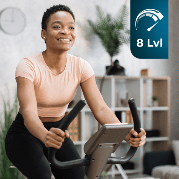 Imagen 4 Entrena en casa con la DrumFit X-Bike 3000 Neo. Bicicleta estática plegable con volante de inercia de 3 kg, resistencia magnética y pantalla LCD informativa.