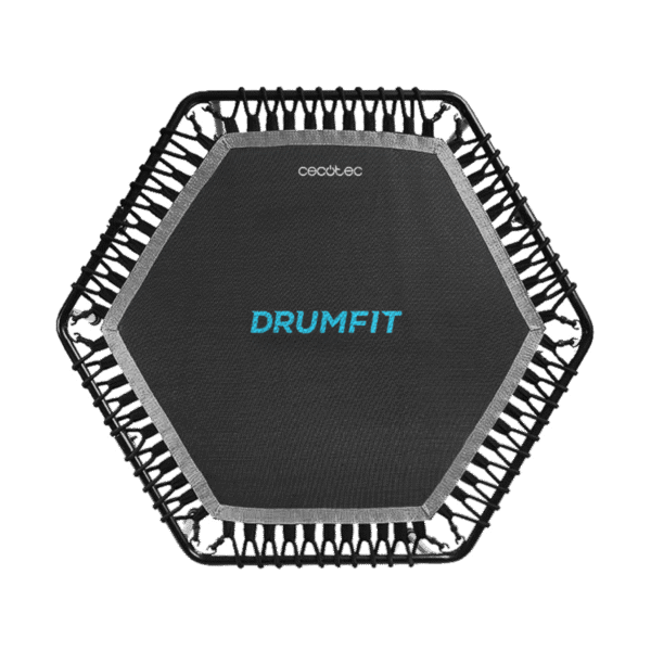 Imagen 2 Trampolín de fitness DrumFit Jump 1270 de Cecotec con 127 cm de diámetro, manillar ajustable en 6 niveles y base de 7 patas estables. Soporta hasta 100 kg.