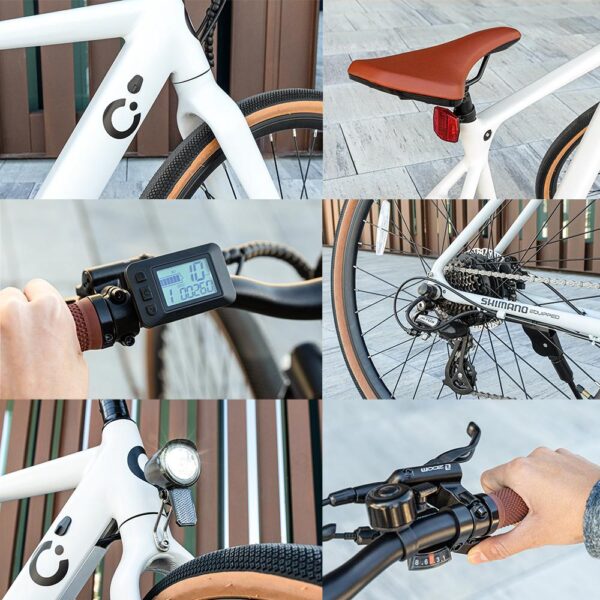 Imagen 7 Bicicleta eléctrica Sprint de Cecotec con motor de 250W, autonomía de 45 km y ruedas de 28 pulgadas. El transporte urbano más ágil, sostenible y eficiente.