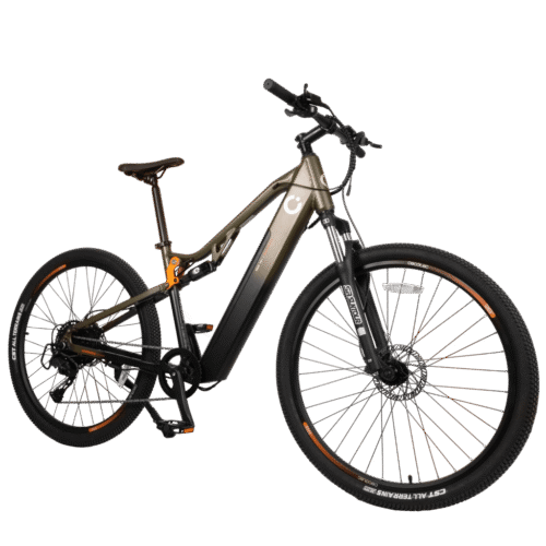 Imagen 2 Bicicleta eléctrica de montaña Cecotec Supreme de 29 pulgadas con 120 km de autonomía, doble suspensión, cambio Shimano Cues y frenos hidráulicos Tektro.
