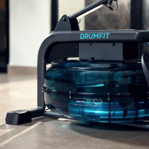 Imagen 4 Máquina de remo con resistencia de agua Drumfit Rower 10000 Neptuno. Tanque de 13 litros, pantalla LCD y asiento ajustable para un entrenamiento total.