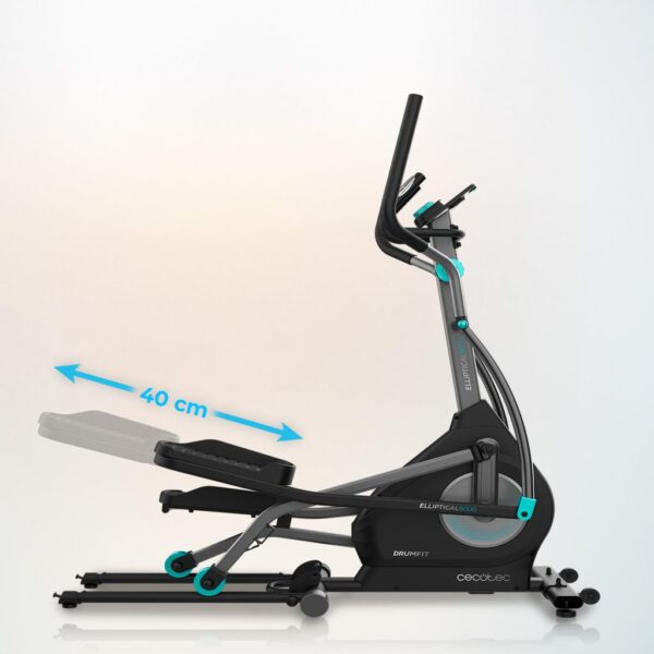 Imagen 8 Bicicleta elíptica Drumfit Elliptical 8000 Motor Pro con resistencia magnética a motor, volante de inercia de 8 kg, pantalla LCD y zancada de 40 cm.