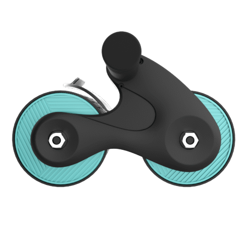 Imagen 2 Rueda abdominal Drumfit AB Fit de Cecotec con rebote automático. Su diseño compacto de 10 cm de ancho incluye esterilla acolchada. Soporta hasta 100 kg.