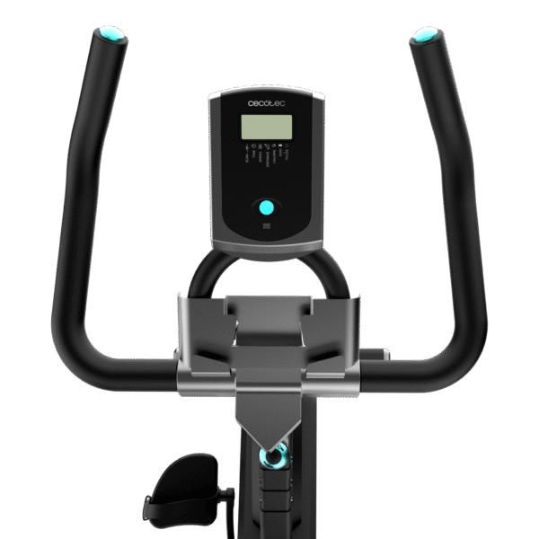 Imagen 3 Bicicleta indoor compacta Drumfit 10000 Race de Cecotec con volante de inercia de 10 kg, pantalla LCD, pulsómetro y resistencia por fricción regulable.