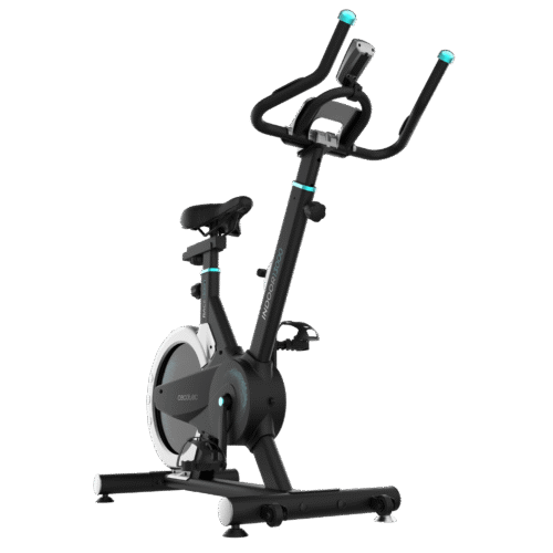 Imagen 2 Bicicleta indoor Drumfit 13000 Race Sprint con volante de 13 Kg, pulsómetro, pantalla LCD y resistencia por fricción para un entrenamiento eficiente.