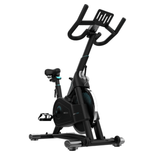 Imagen 2 Bicicleta indoor DrumFit con resistencia magnética, volante de 24 kg y conectividad APP. Pantalla LCD y pulsómetro integrados para entrenamientos avanzados.