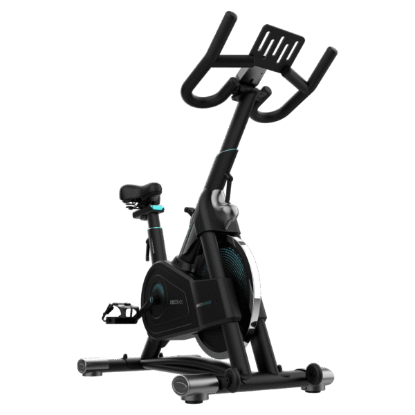 Imagen 2 Bicicleta indoor DrumFit con resistencia magnética, volante de 24 kg y conectividad APP. Pantalla LCD y pulsómetro integrados para entrenamientos avanzados.