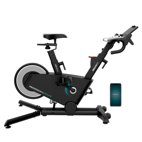 Imagen 4 Bicicleta indoor profesional con motor de 800W y volante de inercia de 10 kg. Destaca por sus 32 niveles de resistencia, 16 de inclinación y conexión a APP.