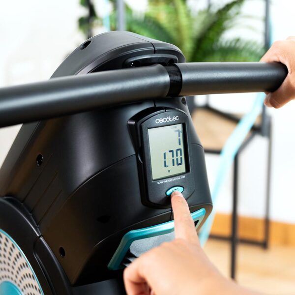 Imagen 4 Máquina de remo Drumfit Rower Eolo Magno con resistencia dual de aire y magnética. Incluye pantalla LCD y 8 niveles de intensidad para entrenar en casa.