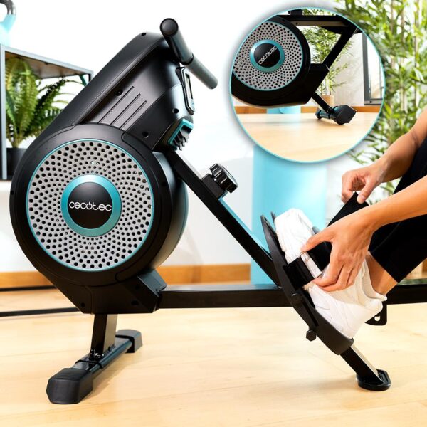 Imagen 7 Máquina de remo Drumfit Rower Eolo Magno con resistencia dual de aire y magnética. Incluye pantalla LCD y 8 niveles de intensidad para entrenar en casa.