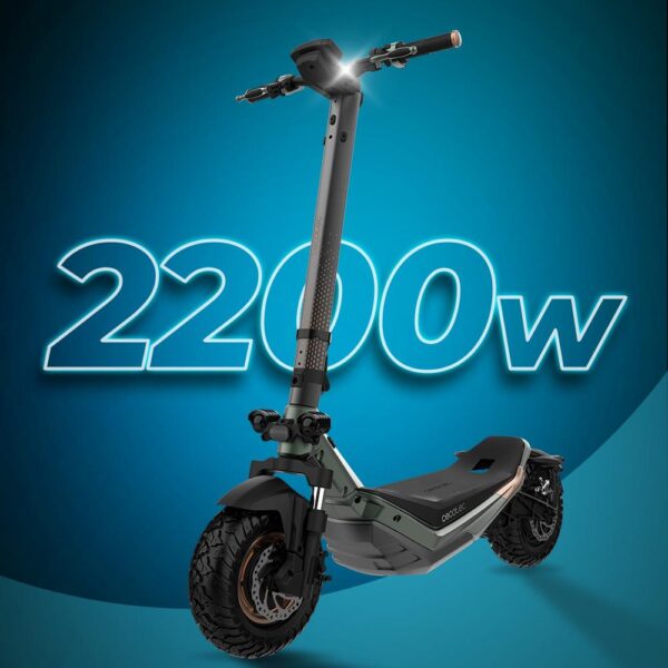 Imagen 3 Patinete Cecotec Bongo Serie Doble Z 80 con doble motor de 2200 W, batería de 20000 mAh y autonomía de 85 km. Supera pendientes del 15% con total estabilidad.